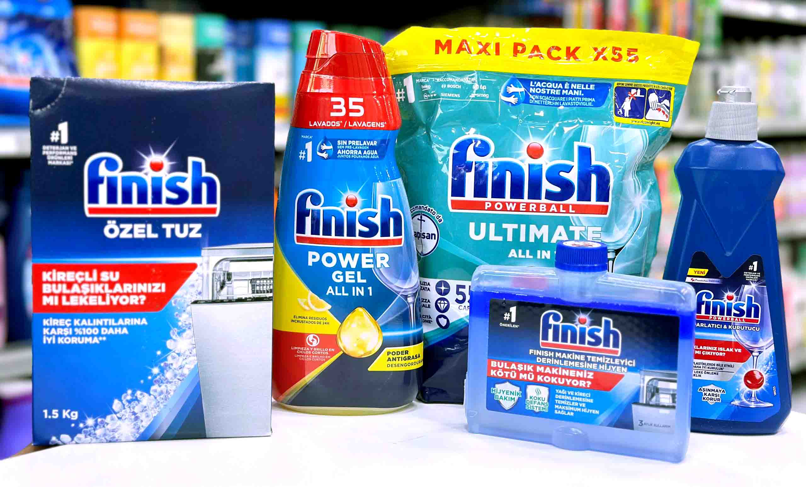 محصولات ماشین ظرفشویی فینیش