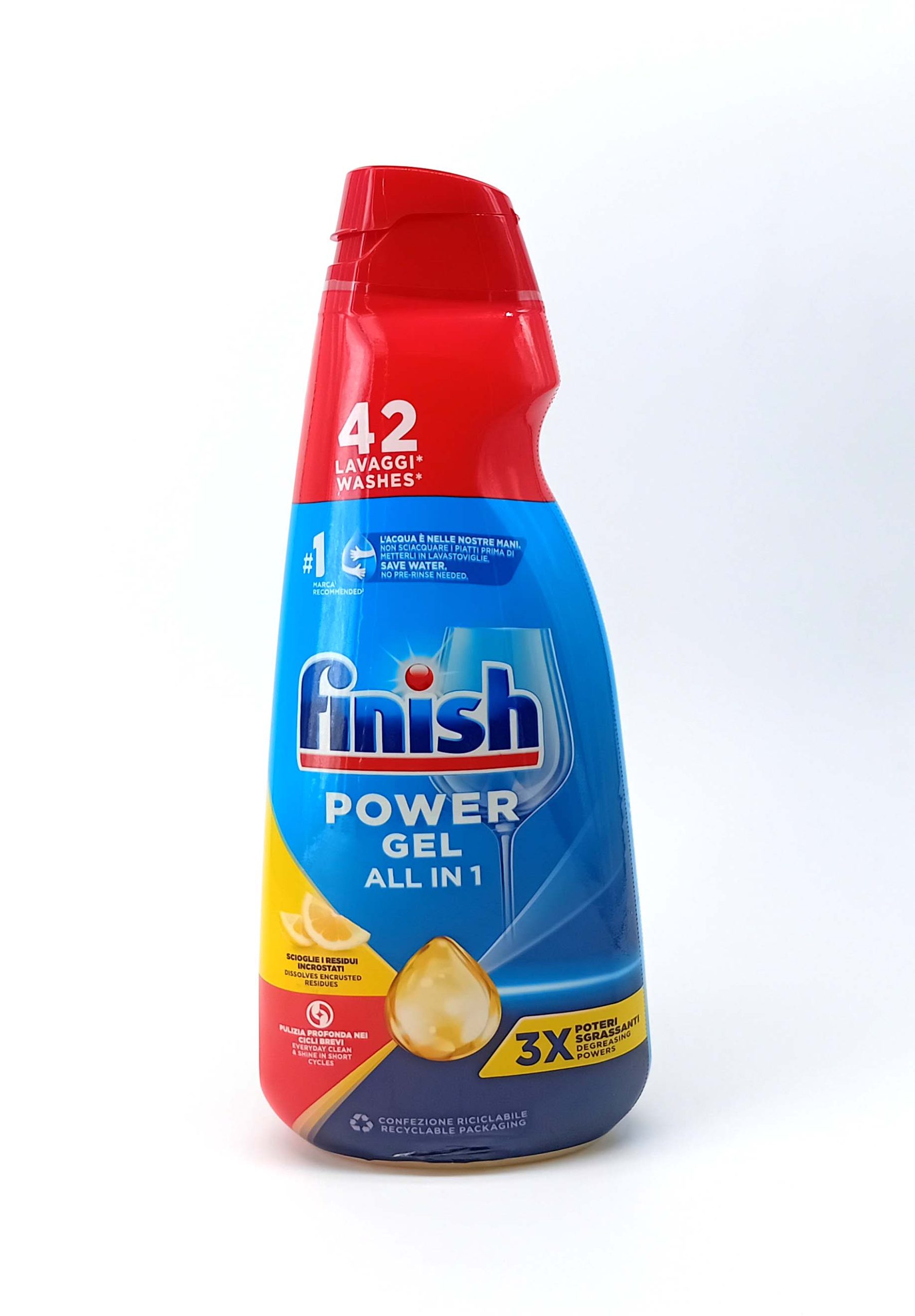 ژل ظرفشویی فینیش 42 بار رایحه لیمو