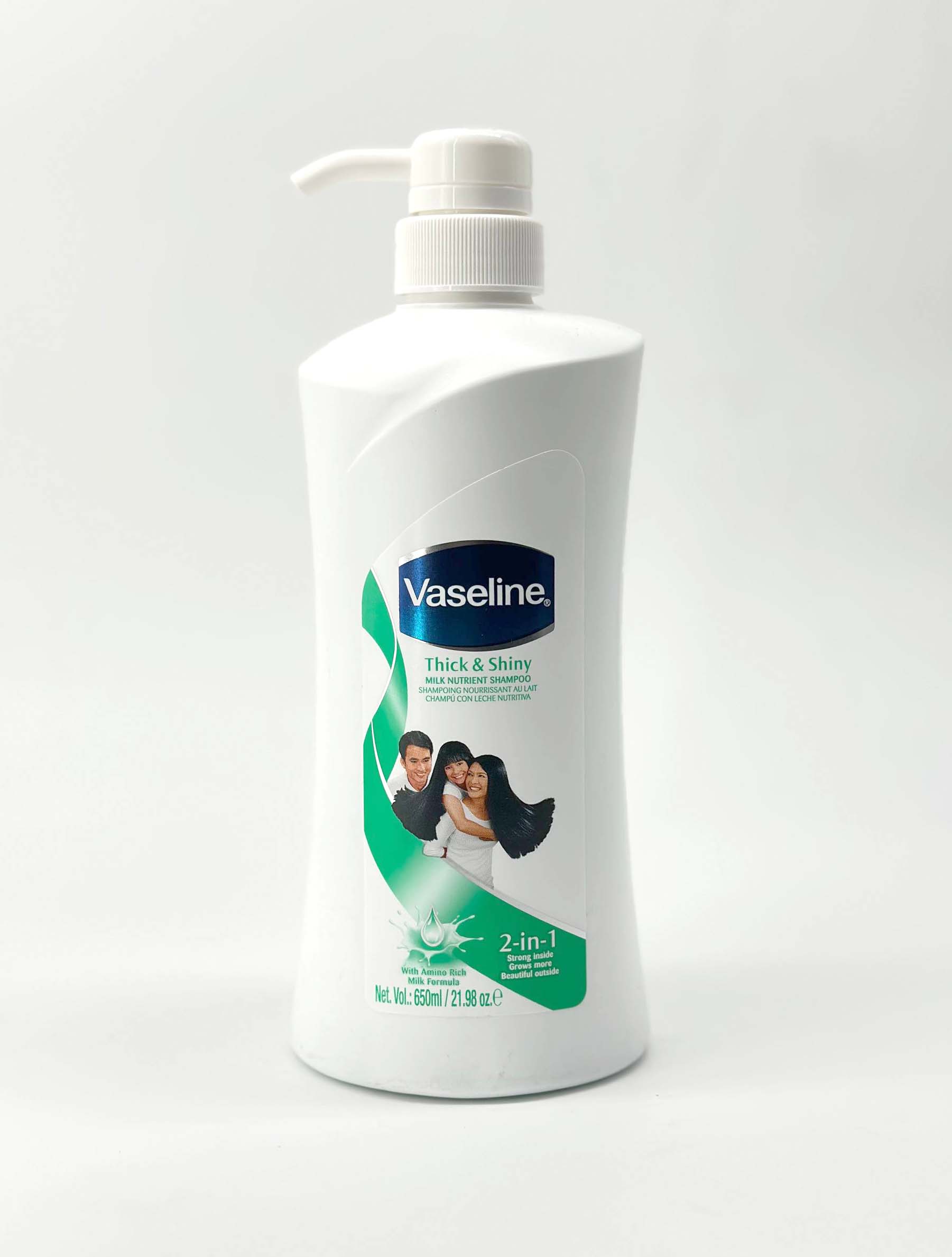 شامپو وازلین 650 میل ضخامت و براق کننده