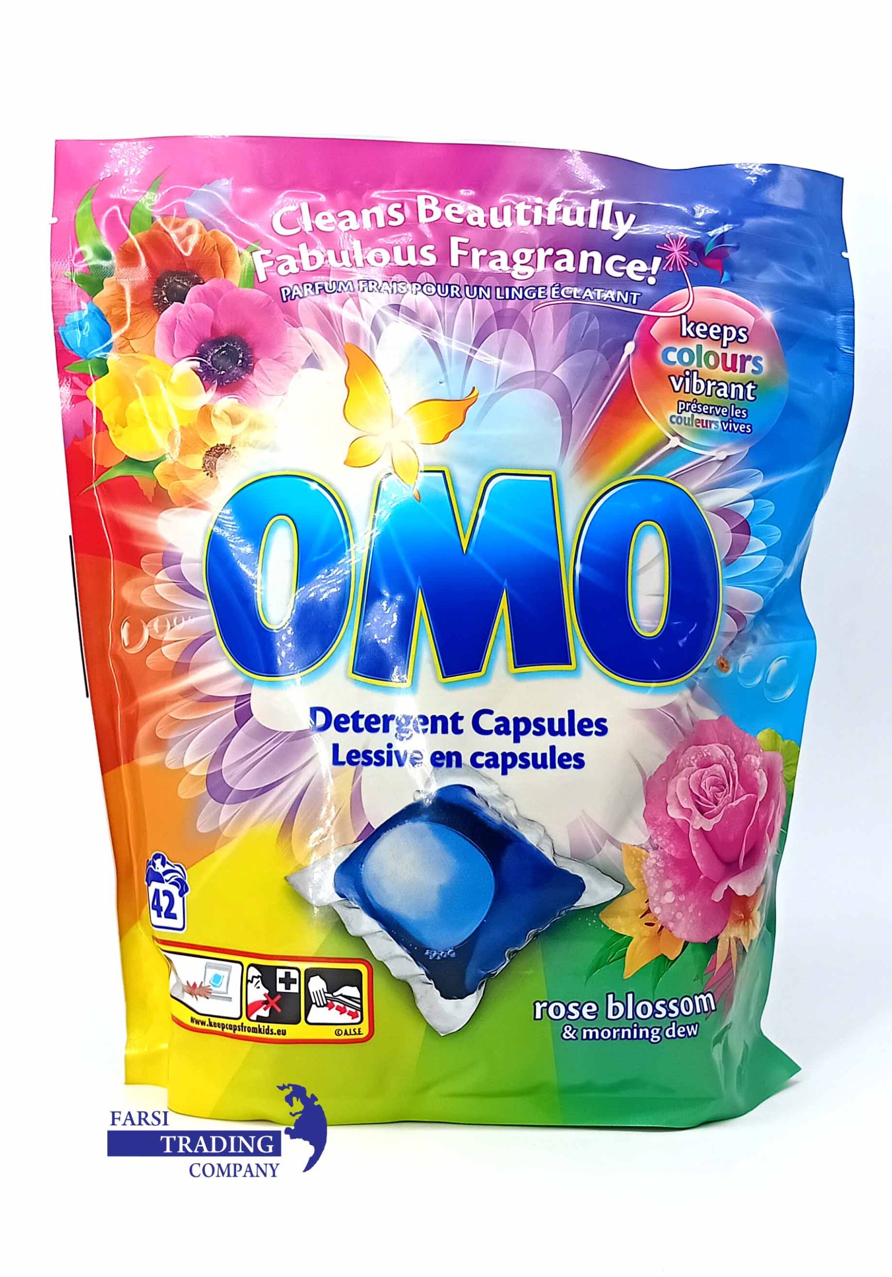 قرص ماشین ظرفشویی اومو 42 عدد رایحه گل رز | OMO
