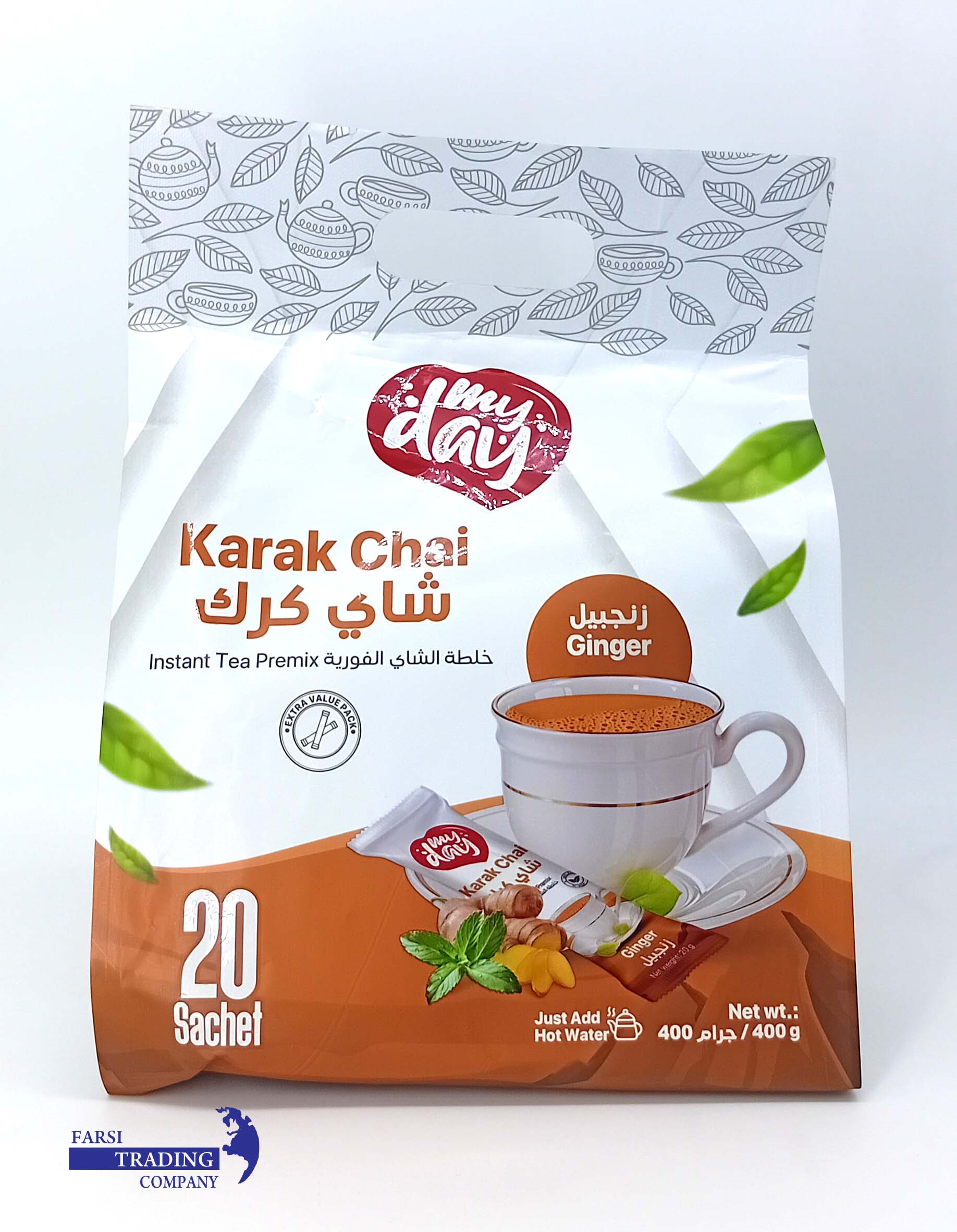 چای کرک مای دی زنجبیل 20 عددی